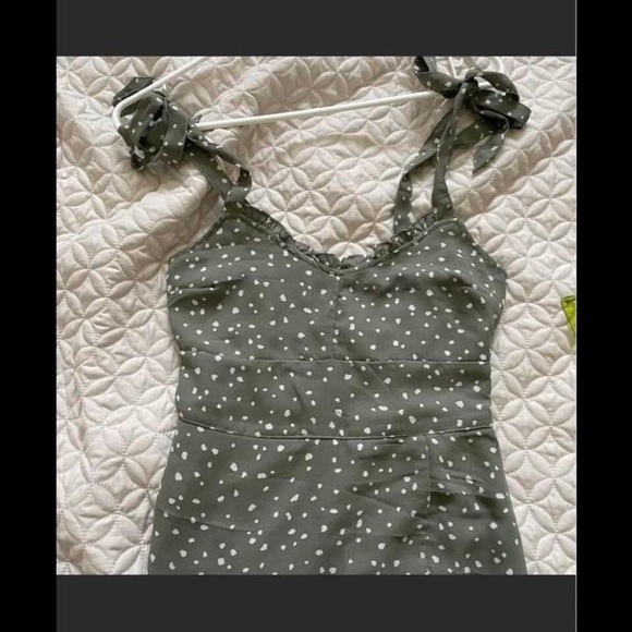 Abercrombie midi ruffle slit dress - Picture 3 of 4